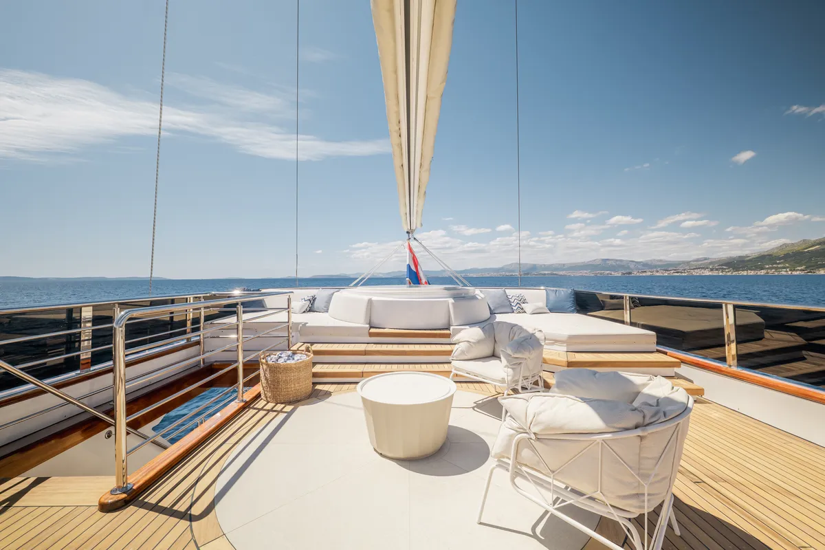 Clase Azul, a Luxury Sailing Yacht sailboat at Split, Croatia