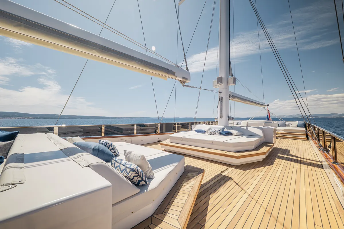 Clase Azul, a Luxury Sailing Yacht sailboat at Split, Croatia