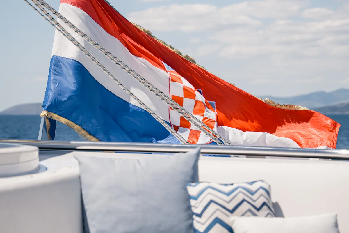 Clase Azul, a Luxury Sailing Yacht sailboat at Split, Croatia