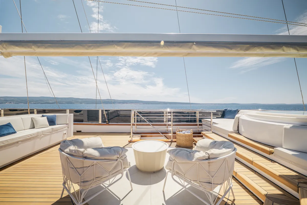 Clase Azul, a Luxury Sailing Yacht sailboat at Split, Croatia