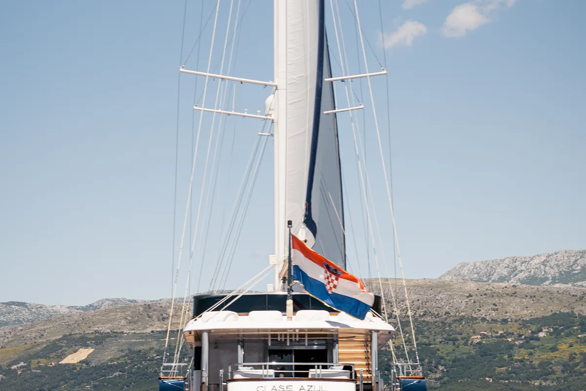Clase Azul, a Luxury Sailing Yacht sailboat at Split, Croatia