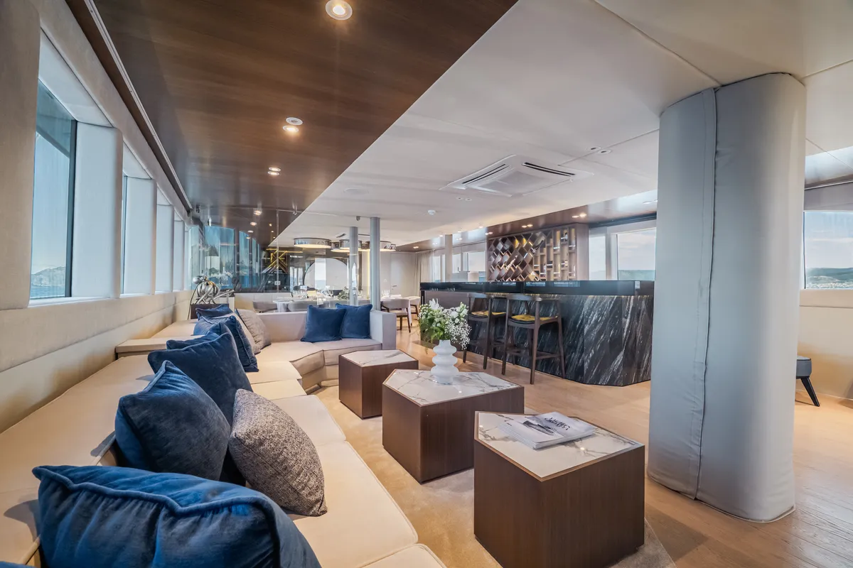 Clase Azul, a Luxury Sailing Yacht sailboat at Split, Croatia