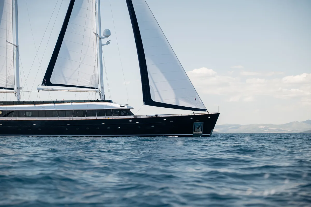 Clase Azul, a Luxury Sailing Yacht sailboat at Split, Croatia