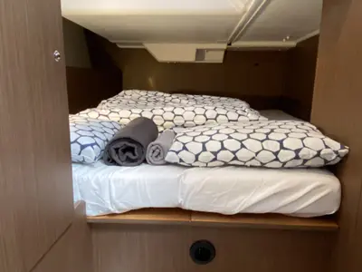Cabin on Maja, a Beneteau Oceanis 38.1 sailboat at Grad Pula, Croatia