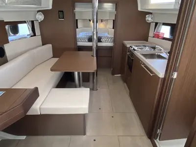 Salon of Maja, a Beneteau Oceanis 38.1 sailboat at Grad Pula, Croatia