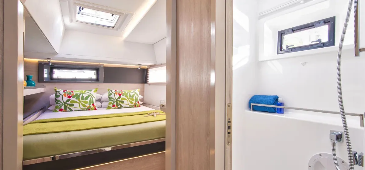 Cabin on Moorings 4500L/10 Exclusive, a Leopard 45 catamaran at Road Town, British Virgin Islands