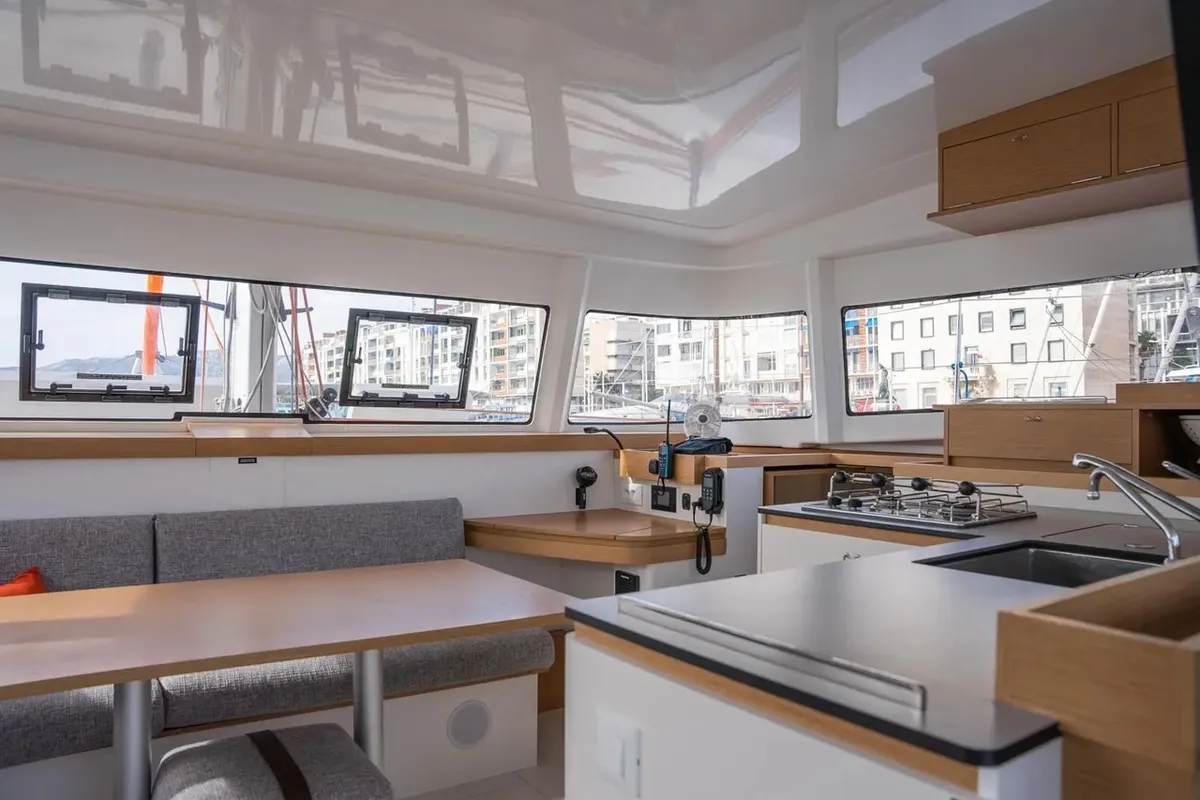 Galley of Adva, a Excess 11 catamaran at Toulon, France