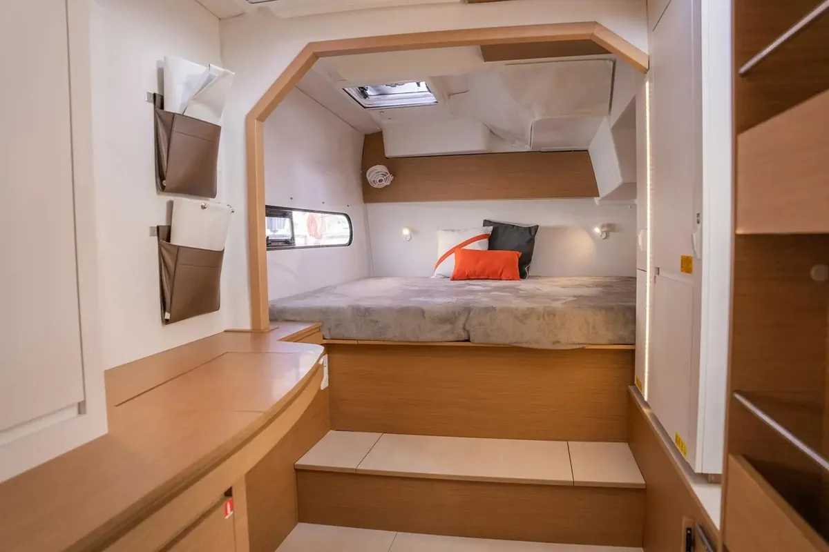 Cabin on Adva, a Excess 11 catamaran at Toulon, France