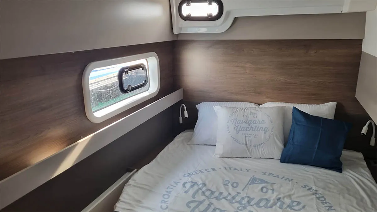 Cabin on Wanderer, a Bali Catspace catamaran at Road Town, British Virgin Islands