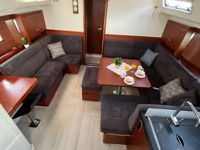 Cabin on Zsiber, a Hanse 455 sailboat at Grad Biograd na Moru, Croatia