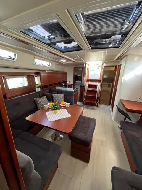 Galley of Zsiber, a Hanse 455 sailboat at Grad Biograd na Moru, Croatia