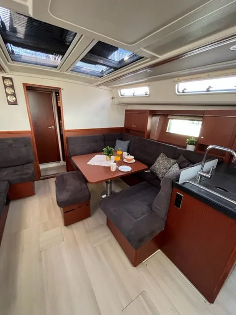 Salon of Zsiber, a Hanse 455 sailboat at Grad Biograd na Moru, Croatia
