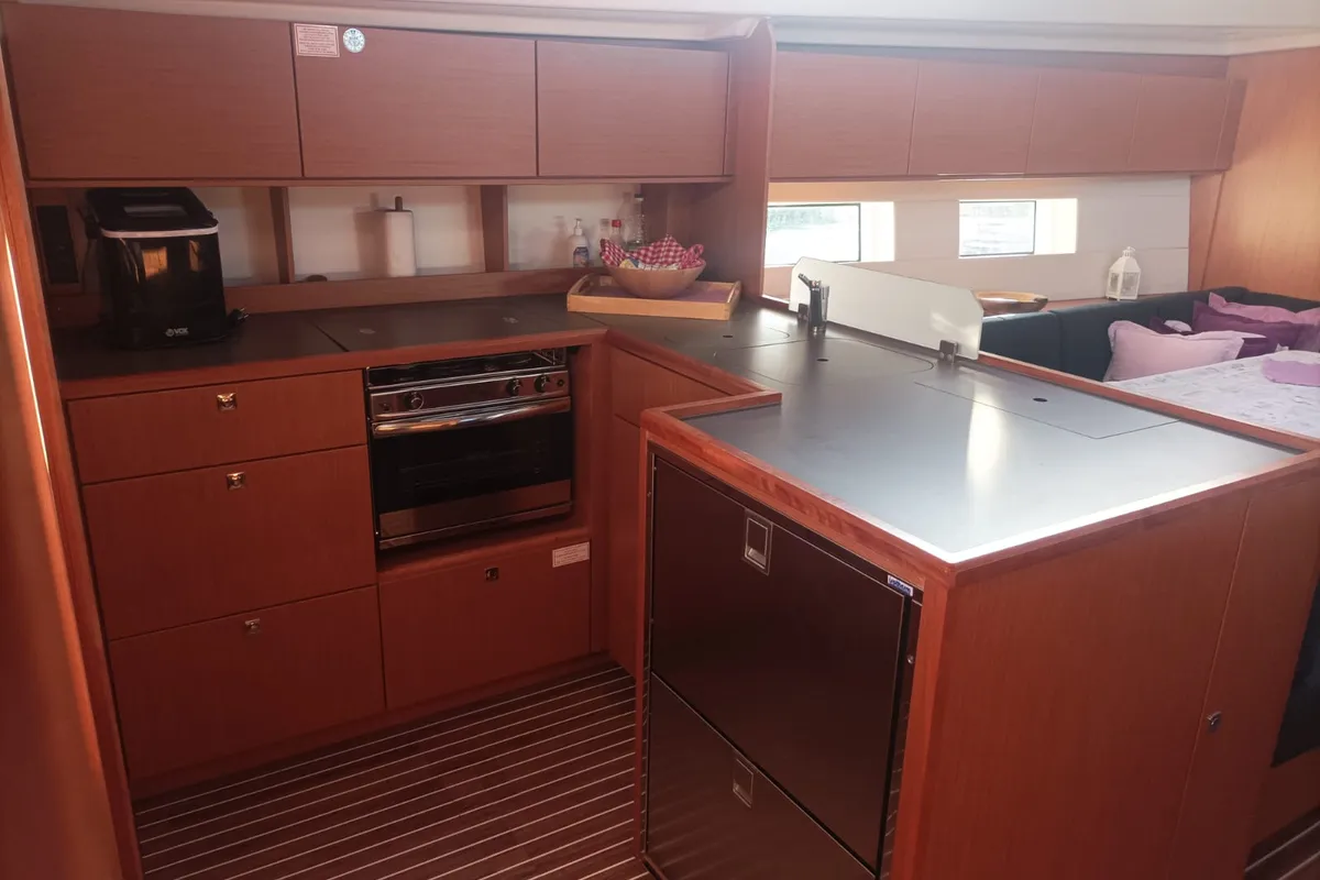 Galley of Roza Deflores 2, a Bavaria C50 sailboat at Split, Croatia