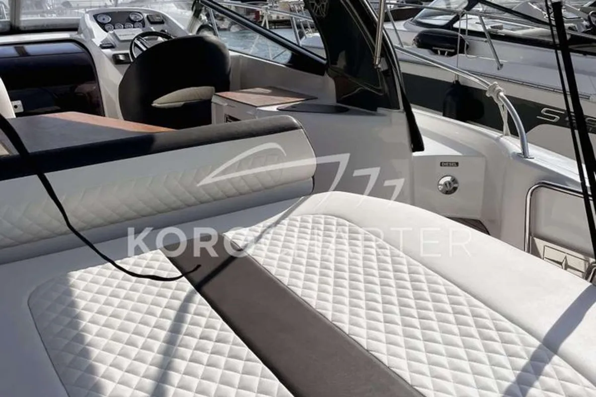 Coco, a Bavaria S29 motorboat at Punat, Croatia