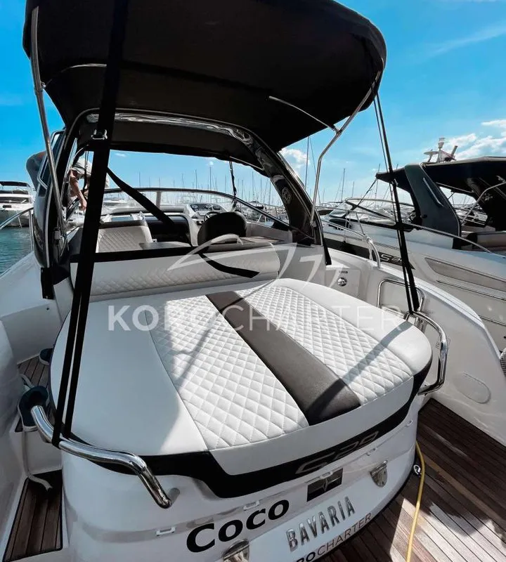 Coco, a Bavaria S29 motorboat at Punat, Croatia