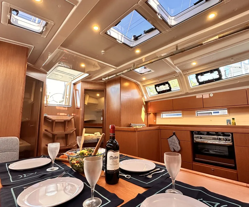 Leisure, a Bavaria Cruiser 46 sailboat at Marmaris, Turkey