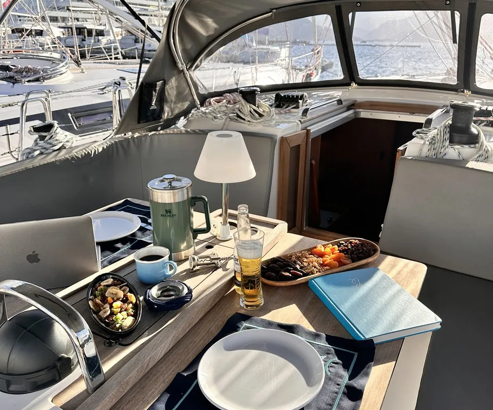 Leisure, a Bavaria Cruiser 46 sailboat at Marmaris, Turkey