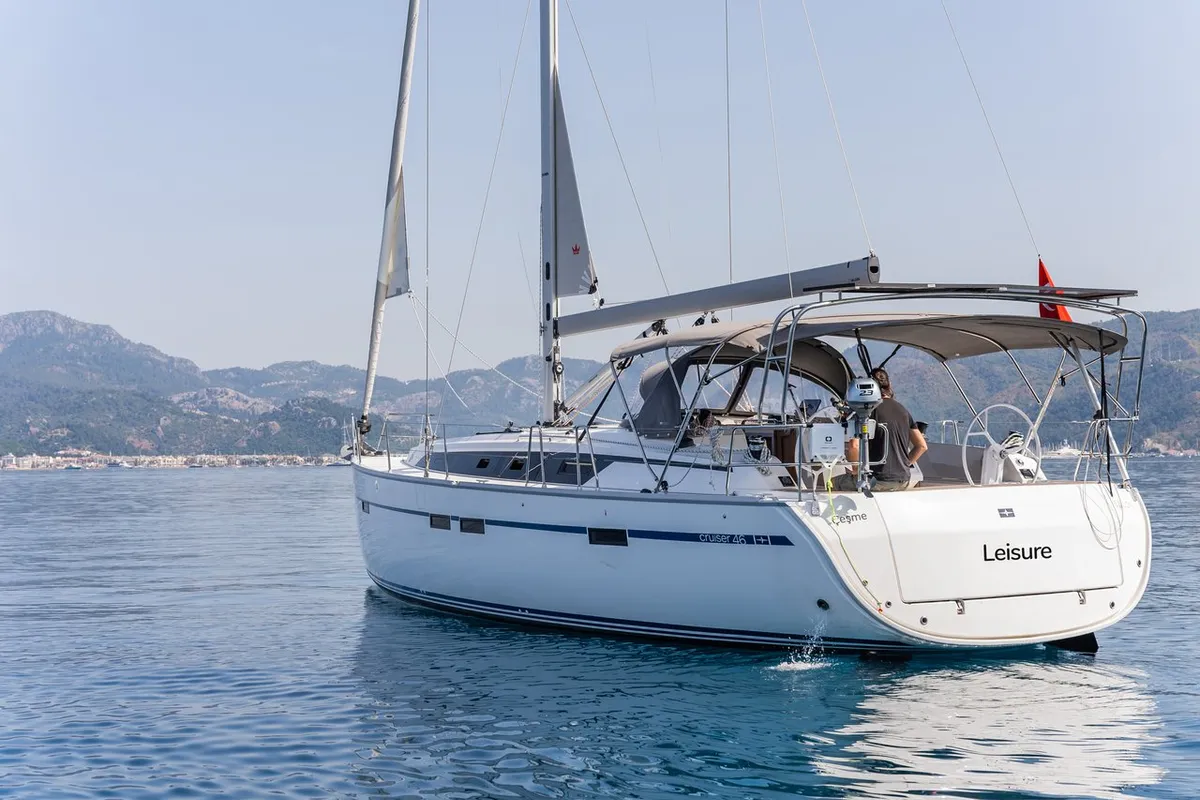 Leisure, a Bavaria Cruiser 46 sailboat at Marmaris, Turkey