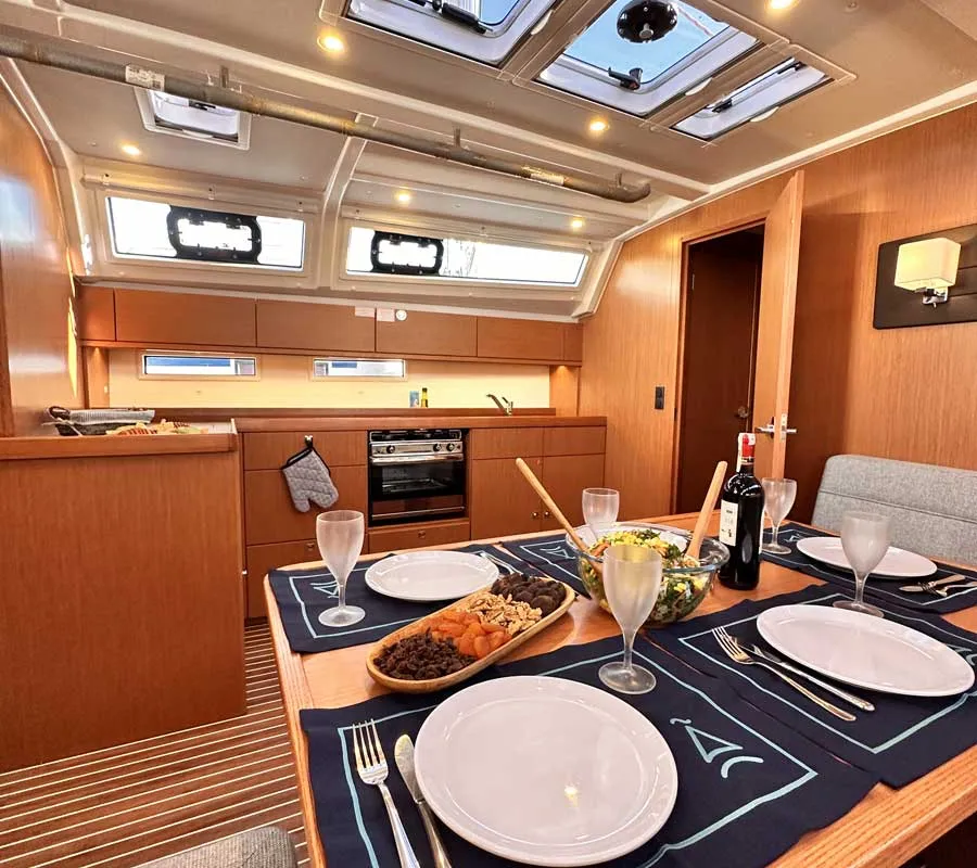 Leisure, a Bavaria Cruiser 46 sailboat at Marmaris, Turkey