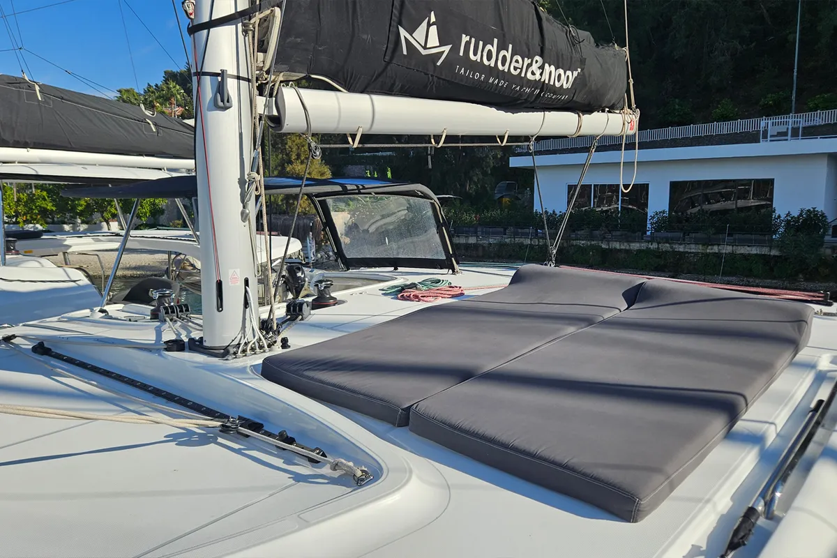 Mizu, a Lagoon 40 catamaran at Fethiye, Turkey