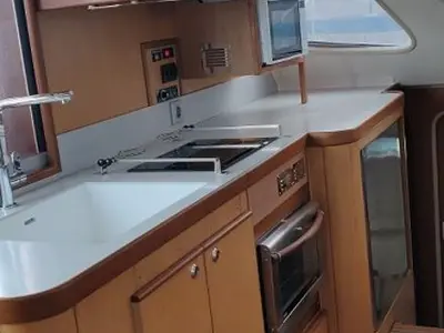 Galley of Ultreia, a Catana 431 catamaran at Port d'Andratx, Spain