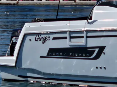 Ginger, a Jeanneau Merry Fisher 1095 motorboat at Zadar, Croatia