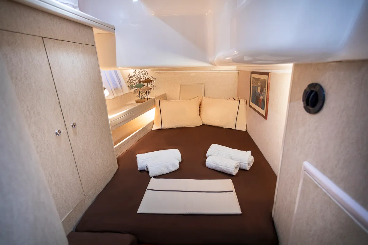 Cabin on Sofia Star 1, a Ocean Star 51.2 sailboat at Athens, Marina Delta Kallithea, Greece