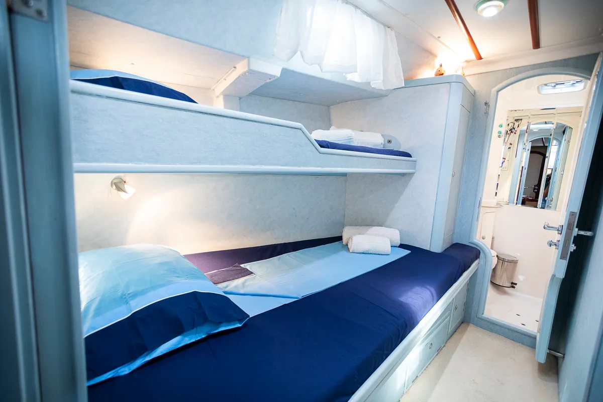 Cabin on Sofia Star 1, a Ocean Star 51.2 sailboat at Athens, Marina Delta Kallithea, Greece