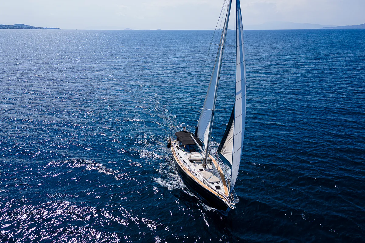 Exterior view of Sofia Star 1, a Ocean Star 51.2 sailboat at Athens, Marina Delta Kallithea, Greece