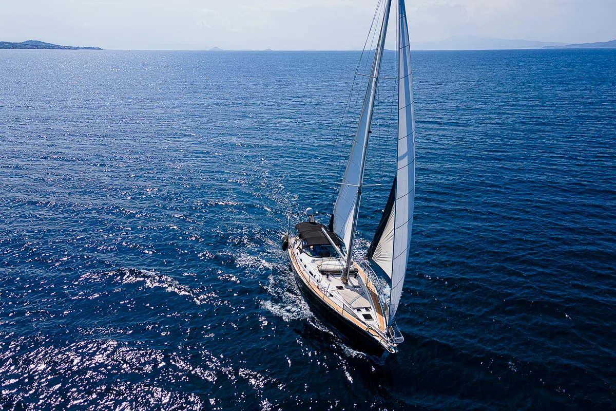 Exterior view of Sofia Star 1, a Ocean Star 51.2 sailboat at Athens, Marina Delta Kallithea, Greece
