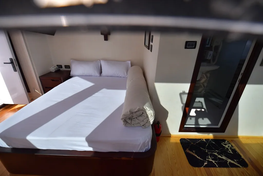 Cabin on Luxury suite upper deck, a Gulet Luxury Motor Yacht motorboat at Sharm El Sheikh, Egypt