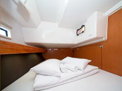 Cabin on Bavaria Cruiser 46, a sailboat at Murter, Croatia