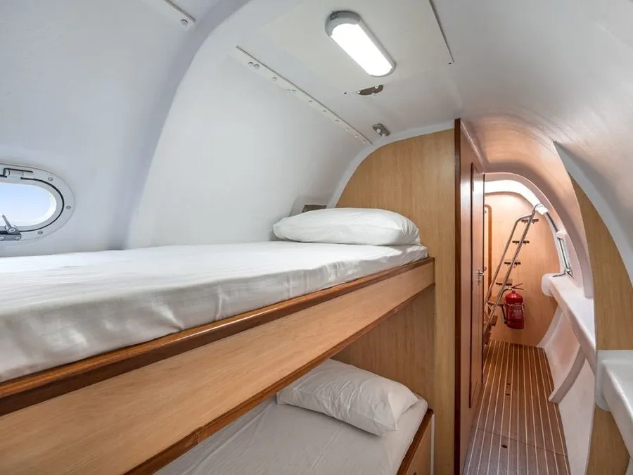 Cabin on Poe Nui, a Gulet Ocean Voyager 53 catamaran at Papeete, France