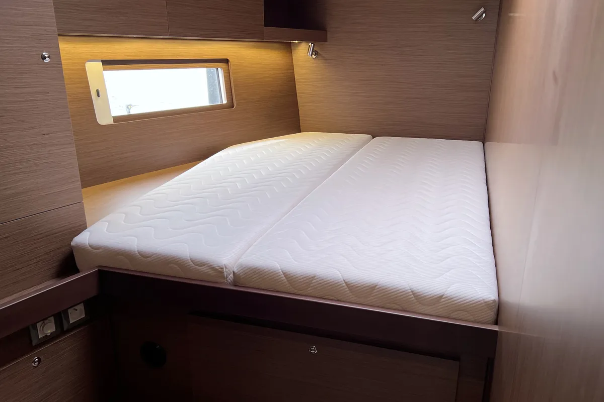 Cabin on Bambi, a Beneteau Oceanis 51.1 sailboat at Punat, Croatia