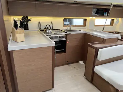 Galley of Bambi, a Beneteau Oceanis 51.1 sailboat at Punat, Croatia