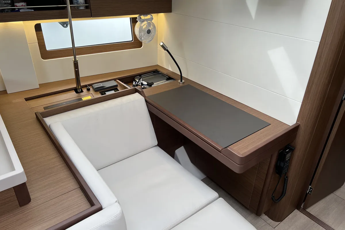 Salon of Bambi, a Beneteau Oceanis 51.1 sailboat at Punat, Croatia