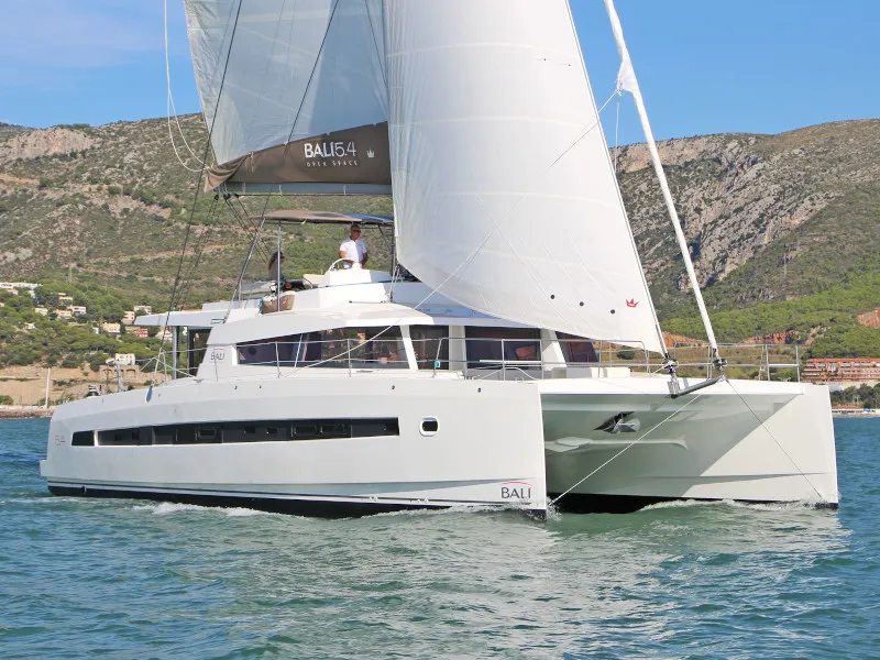 LIBRA, a Bali 5.4 catamaran at Athens, Greece