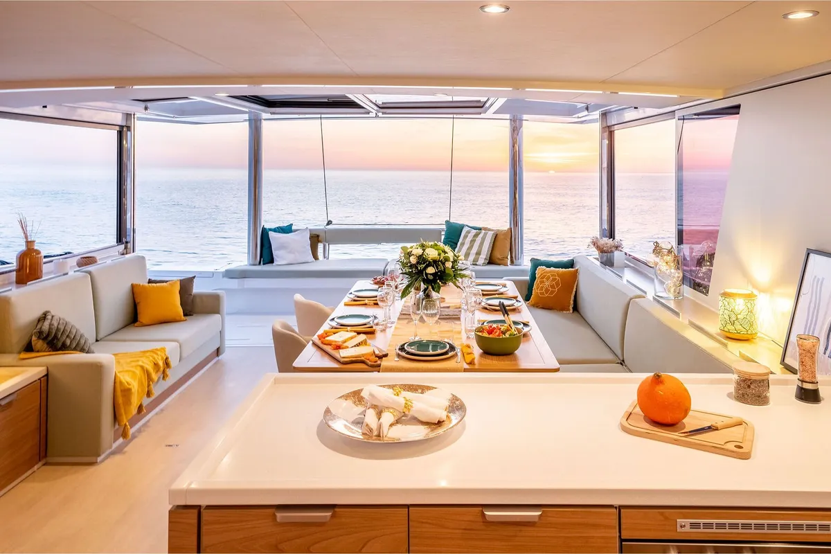 LIBRA, a Bali 5.4 catamaran at Athens, Greece