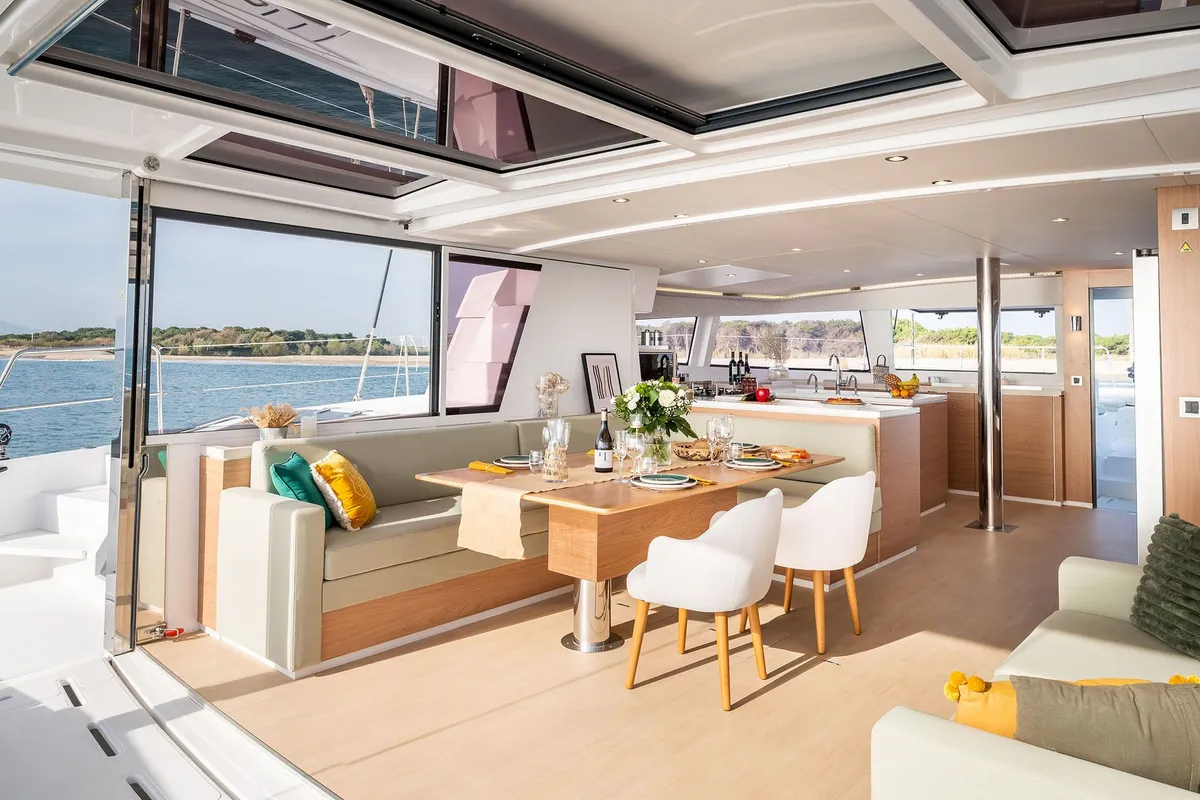 LIBRA, a Bali 5.4 catamaran at Athens, Greece