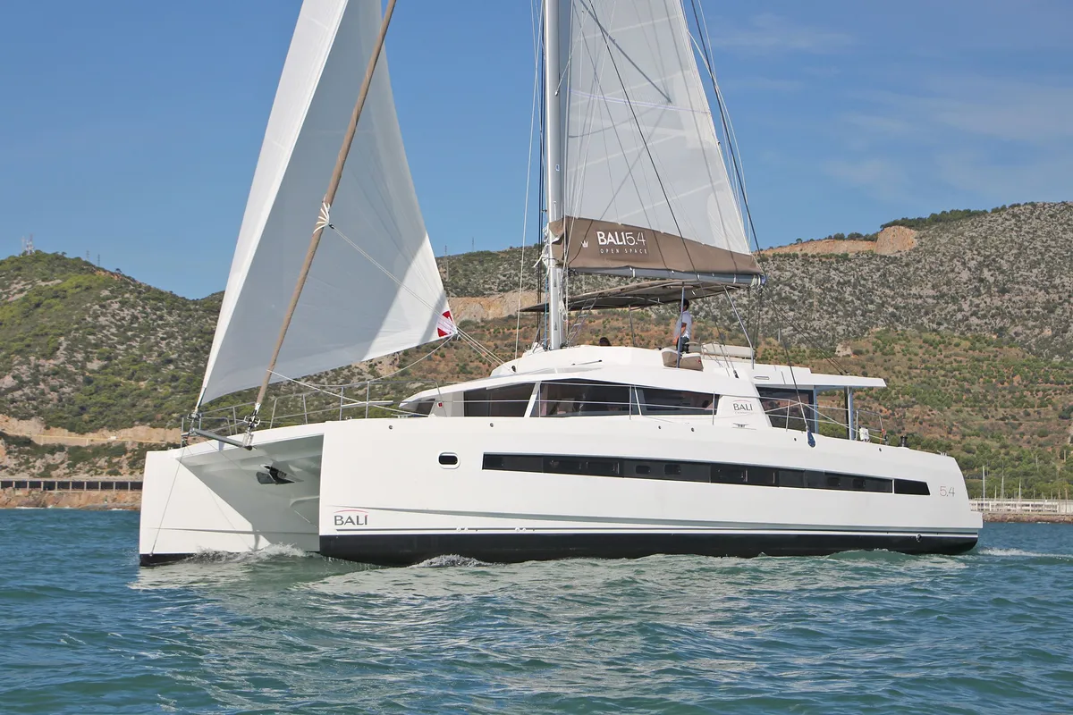 LIBRA, a Bali 5.4 catamaran at Athens, Greece