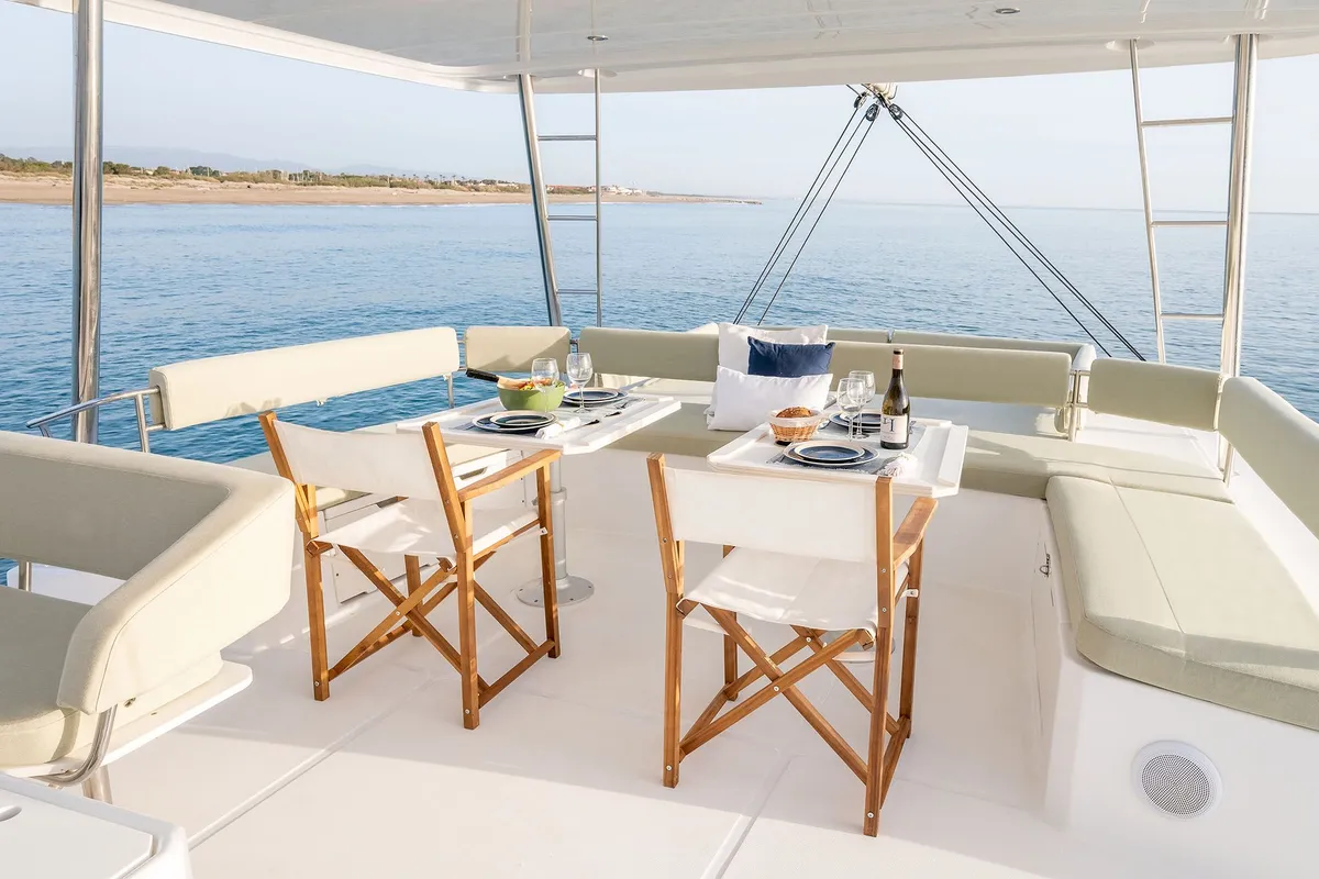 LIBRA, a Bali 5.4 catamaran at Athens, Greece