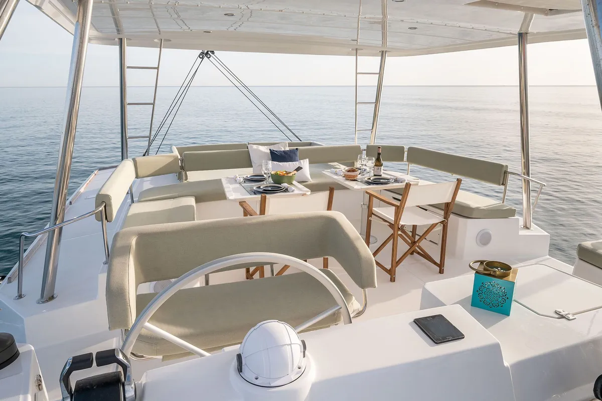 LIBRA, a Bali 5.4 catamaran at Athens, Greece
