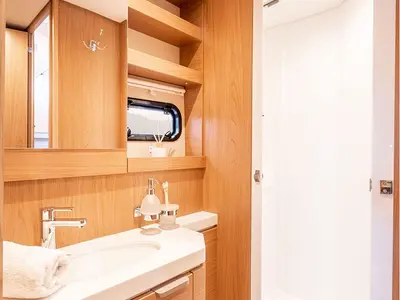LIBRA, a Bali 5.4 catamaran at Athens, Greece
