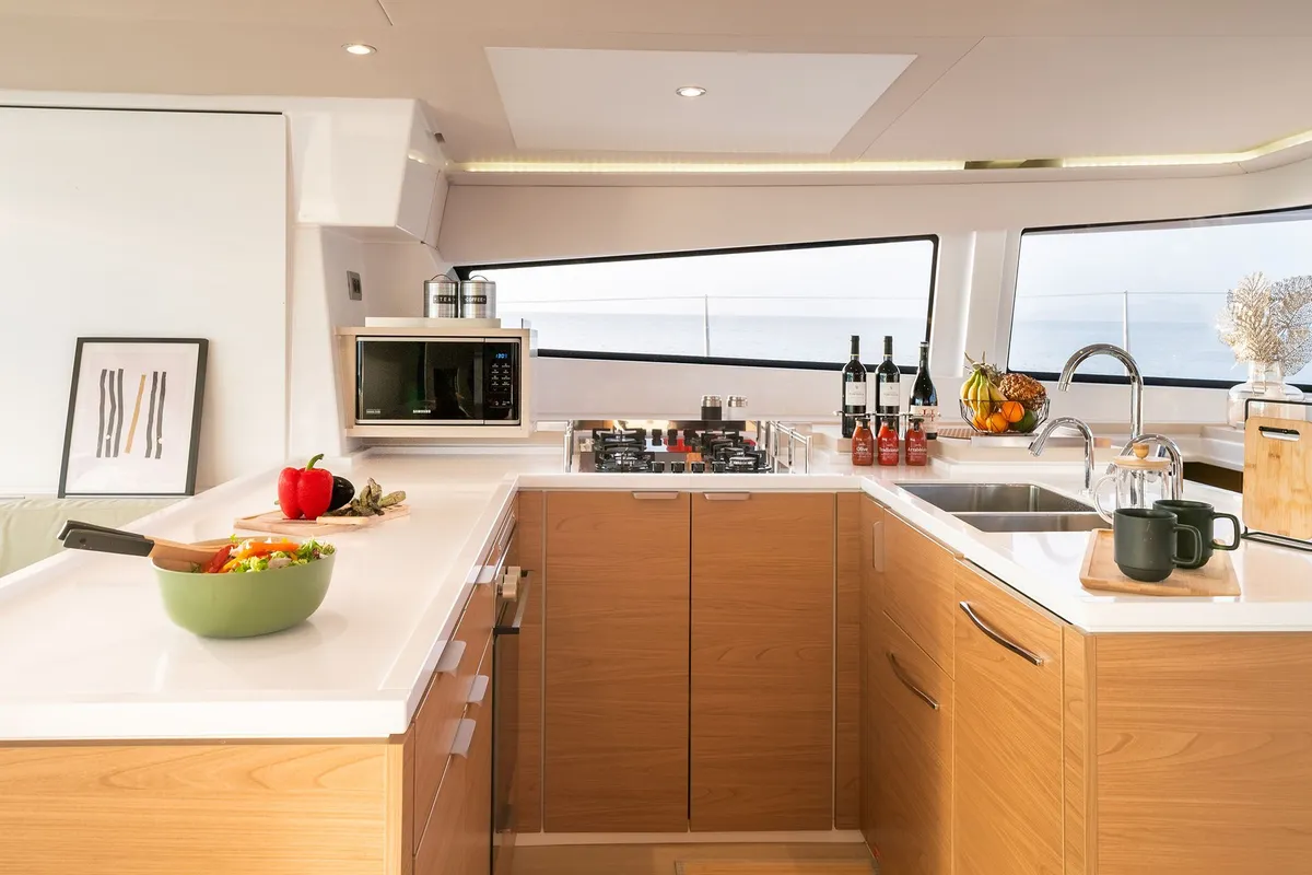 LIBRA, a Bali 5.4 catamaran at Athens, Greece