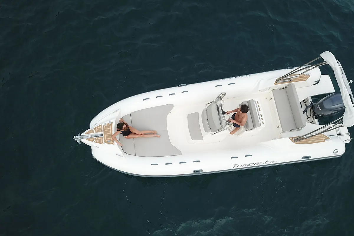 NN, a Capelli Tempest 700 Open RIB at Olbia, Italy