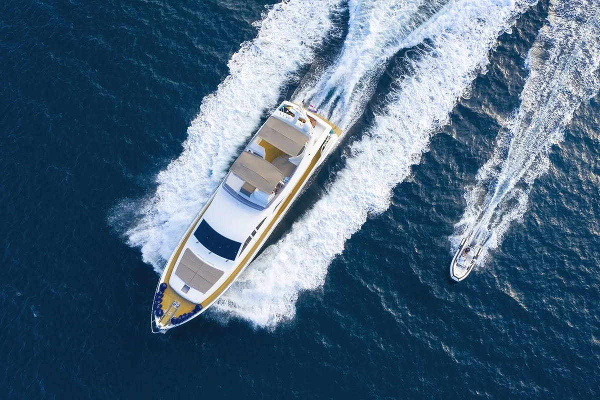 Quo Vadis I, a Ferretti 760 motor yacht at Općina Pakoštane, Croatia