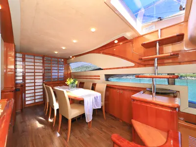 Quo Vadis I, a Ferretti 760 motor yacht at Općina Pakoštane, Croatia