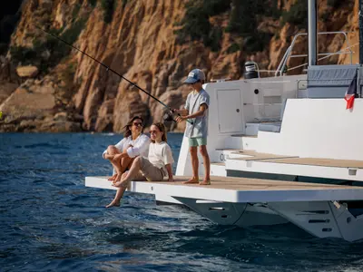 Bali 5.2, a catamaran at Saint-Mandrier-sur-Mer, France