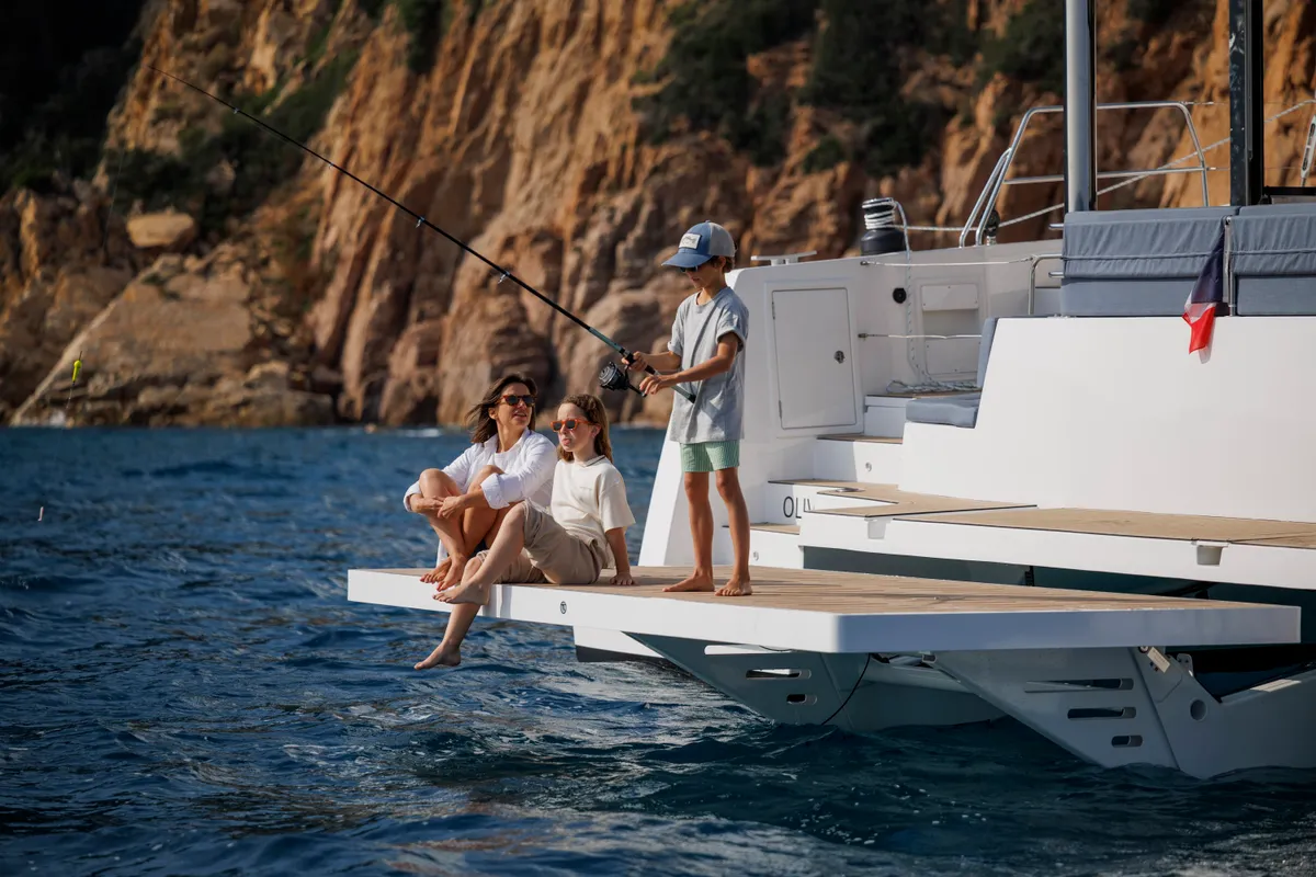 Bali 5.2, a catamaran at Saint-Mandrier-sur-Mer, France
