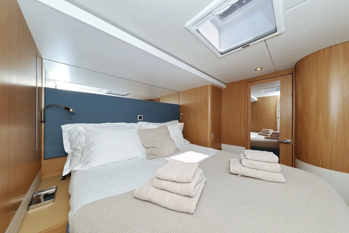Marea III, a Bali 5.8 catamaran at Grad Kaštela, Croatia